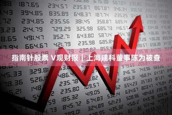 指南针股票 V观财报｜上海建科董事陈为被查